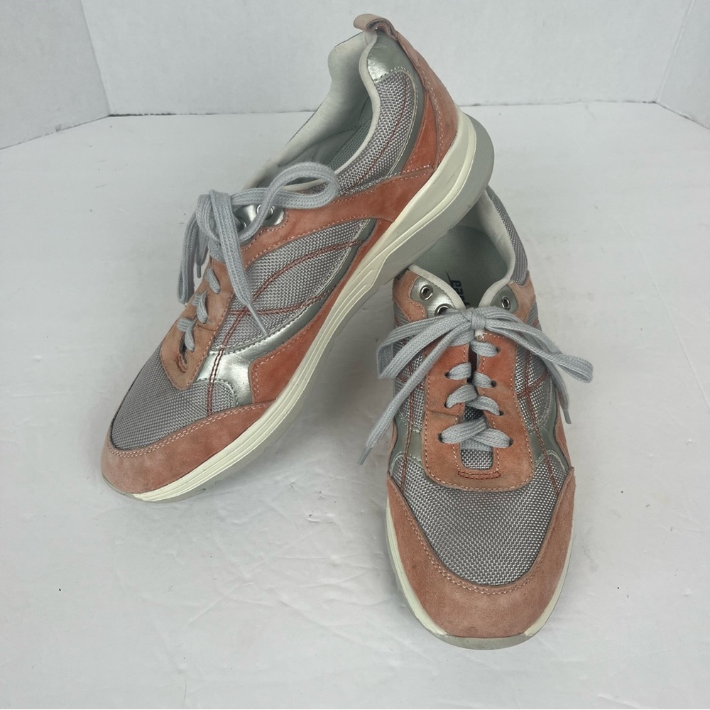 EARTH-traveler suede & mesh sneaker in burnt-orange-woman’s 8